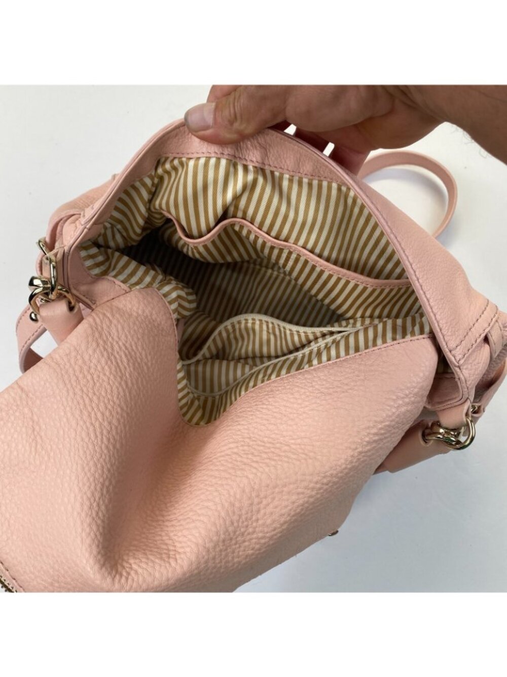 Light Pink Pebbled "Kate Spade" Crossbody Bag And DustBag - Picture 15 of 16